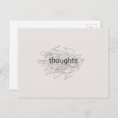 考え ポストカード (正面/裏面)