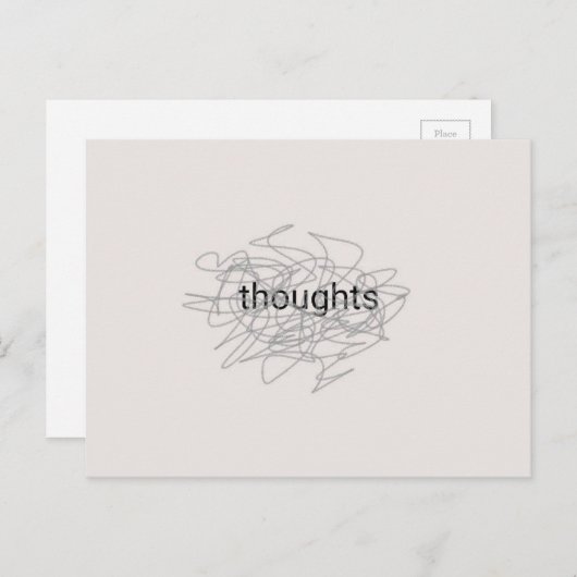 考え ポストカード (正面/裏面)
