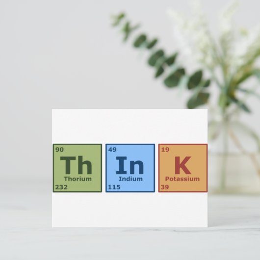 考え ポストカード (スタンド正面)