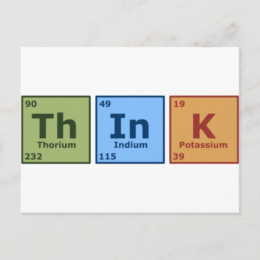 考え ポストカード (正面)