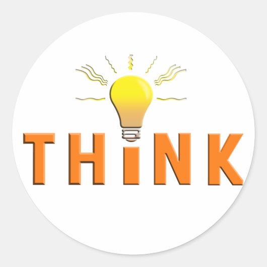 考え ラウンドシール (正面)