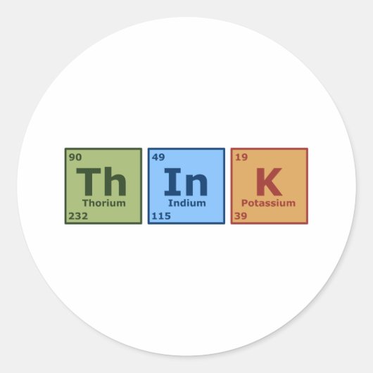 考え ラウンドシール (正面)