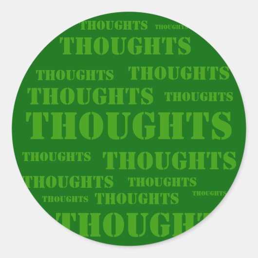 考え ラウンドシール (正面)