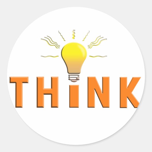 考え ラウンドシール (正面)