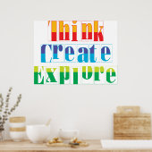 考え、作成、探索 ポスター (キッチン)