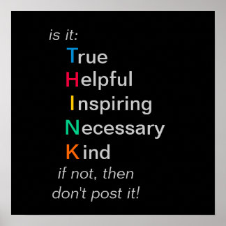 考え – 投稿前 ポスター