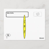 考え Bubble Ham Radio QSLカーカスタマイズド! ポストカード (裏面)