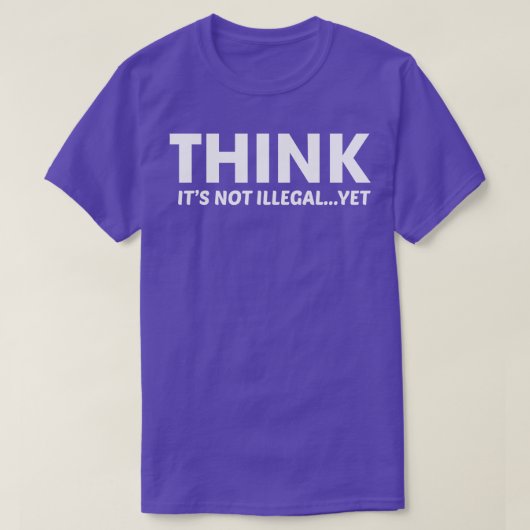 考え Tシャツ (デザイン正面)