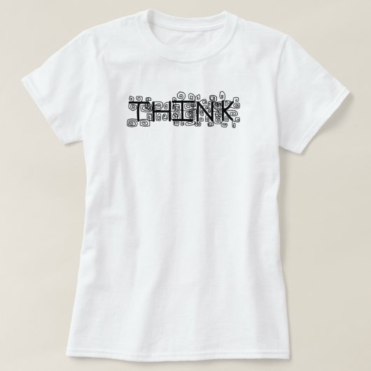 「考え」 Tシャツ (デザイン正面)
