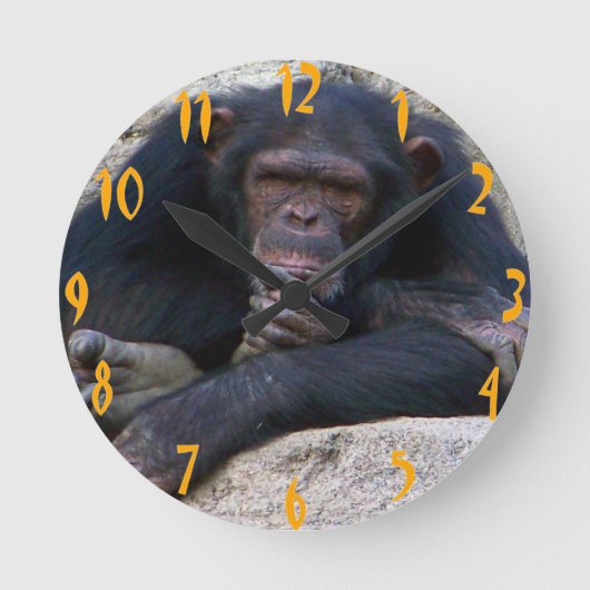 考え!_Wall Clock ラウンド壁時計 (正面)