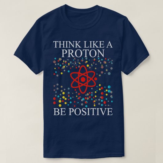 考えBe Scienceのおたくの男の前向き子のように Tシャツ (デザイン正面)