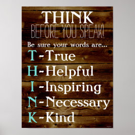 考えBefore You 話 Classroomの先生ポスター ポスター