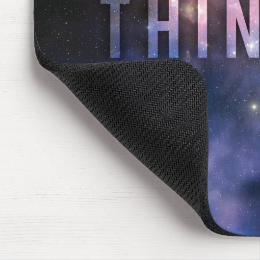 考えBIG -宇宙とユニバースやる気を起こさせる マウスパッド (コーナー)