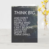 考えBIG – 言葉感動的 カード (黄色い花)