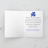 考えBlue Friendship Friend 考え's of You Card カード (内部)