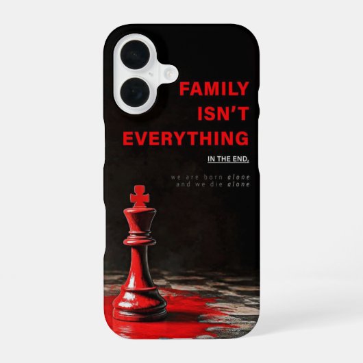 考えChess引用文電話ケース iPhone 16ケース (裏面)