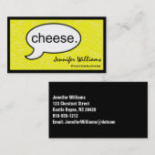 考えCloud Cheese Photographer Business Card 名刺 (正面/裏面)
