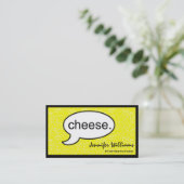 考えCloud Cheese Photographer Business Card 名刺 (スタンド正面)