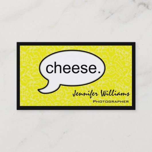 考えCloud Cheese Photographer Business Card 名刺 (正面)
