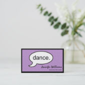 考えCloud Dance Dancer Business Card 名刺 (スタンド正面)