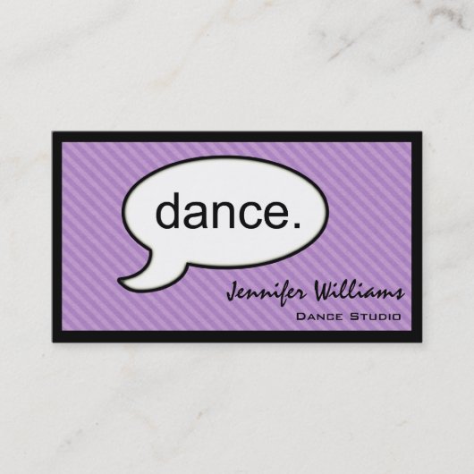 考えCloud Dance Dancer Business Card 名刺 (正面)