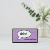 考えCloud Drink Bartender Business Card 名刺 (スタンド正面)