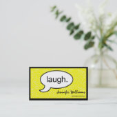 考えCloud Laughe Comedian Business Card 名刺 (スタンド正面)
