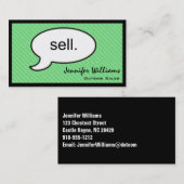 考えCloud Sell Salesman Business Card 名刺 (正面/裏面)