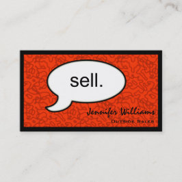 考えCloud Sell Salesman Business Card 名刺