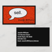 考えCloud Sell Salesman Business Card 名刺 (正面/裏面)