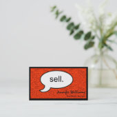 考えCloud Sell Salesman Business Card 名刺 (スタンド正面)