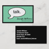 考えCloud Talk心理療法士名刺 名刺 (正面/裏面)