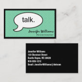 考えCloud Talk心理療法士名刺 名刺 (正面/裏面)