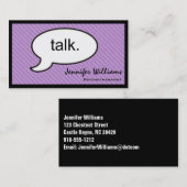 考えCloud Talk心理療法士名刺 名刺 (正面/裏面)