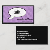 考えCloud Talk心理療法士名刺 名刺 (正面/裏面)