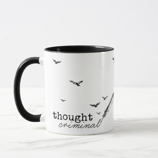 考えCriminal Quill & Birds Writer Gift マグカップ (左)