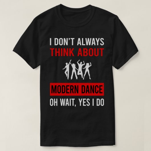 考えDanceのモダン踊りDancer Tシャツ (デザイン正面)