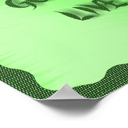 考えGO-LIVE GREEN-POSTER ポスター (角)