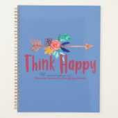 考えhappy blueプランナー（8.5インチx 11インチ） プランナー手帳 (正面)