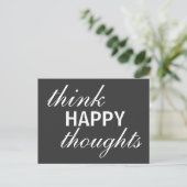 考えHappy Thoughts – はがき感動的 ポストカード (スタンド正面)