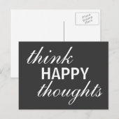 考えHappy Thoughts – はがき感動的 ポストカード (正面/裏面)