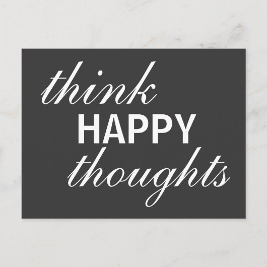 考えHappy Thoughts – はがき感動的 ポストカード (正面)