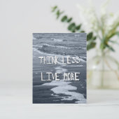 考えLess, Live More - Blue Sea ポストカード (スタンド正面)