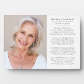 考えOf Me詩写真記念悔やみや弔慰 フォトプラーク (正面)