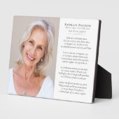 考えOf Me詩写真記念悔やみや弔慰 フォトプラーク (側面)