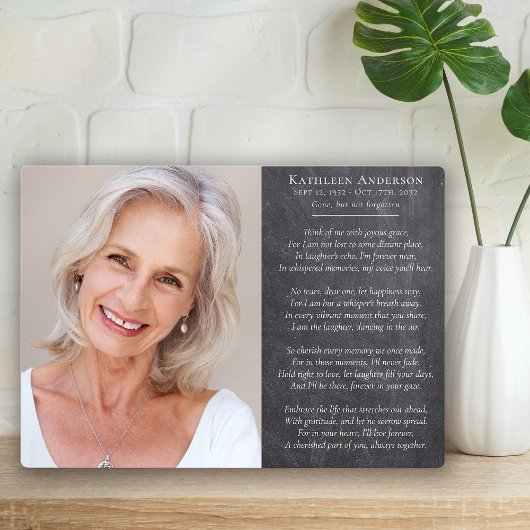 考えOf Me詩写真記念悔やみや弔慰 フォトプラーク