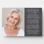 考えOf Me詩写真記念悔やみや弔慰 フォトプラーク (正面)