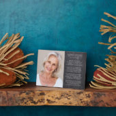 考えOf Me詩写真記念悔やみや弔慰 フォトプラーク (側面)