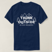 考えOutside No Box Tシャツ (デザイン正面)