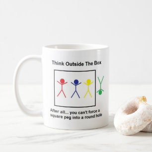 考えOutside the Box コーヒーマグカップ